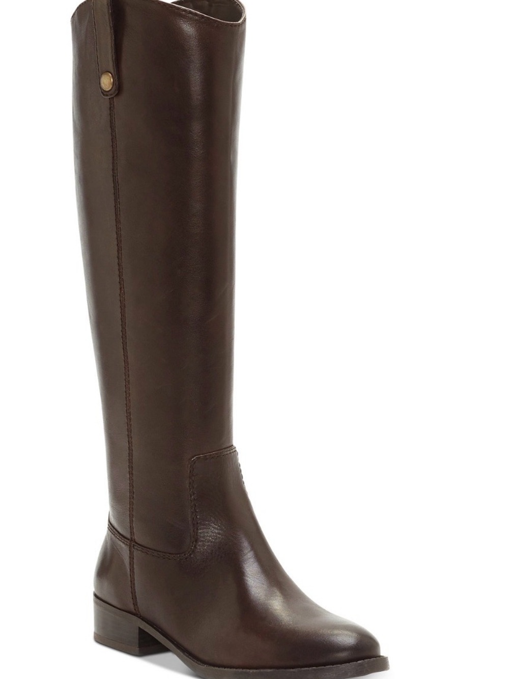Classic Tall Leather Riding Boots - chocolate Brown wide calf!